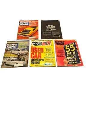 Vintage Motor Trend Magazine Lot 1968 1969 1974 Muscle Cars Ads Toyota Honda Por